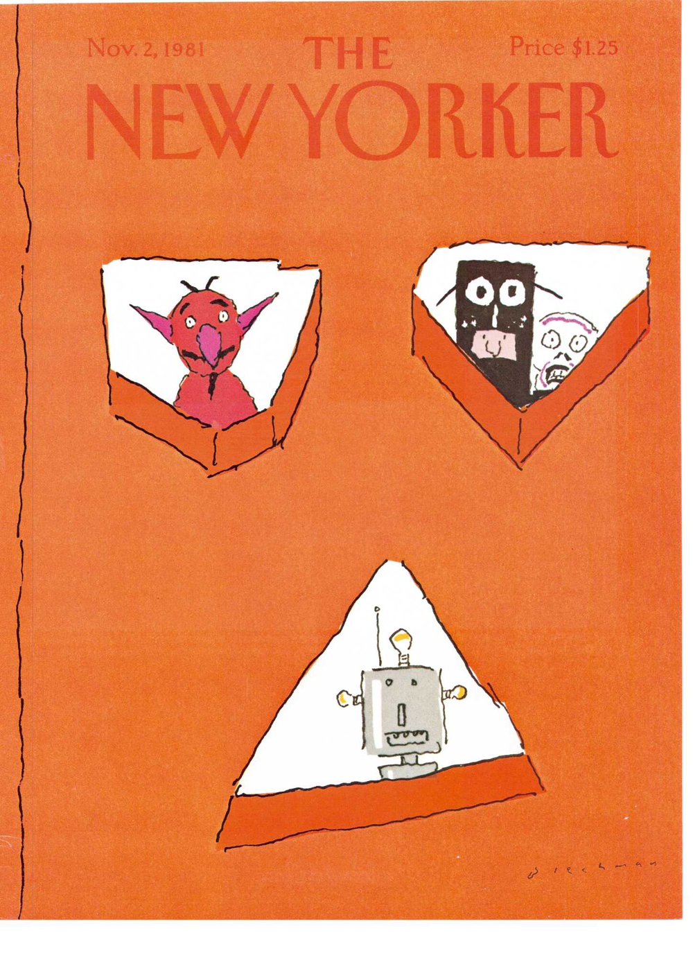 Журнал The New Yorker 02-11-1981, обложка