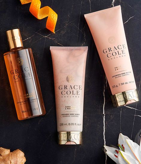 Имбирная лилия и мандарин скраб для тела, Grace Cole