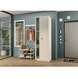 Шкаф двухстворчатый Зарина ШК-01, ясень белый