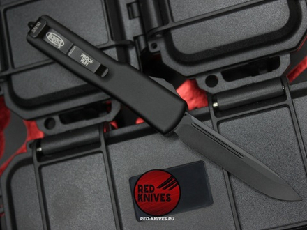 Нож Microtech UTX-70 A+++ Standard S/E BLACK - черная рукоять, черный клинок