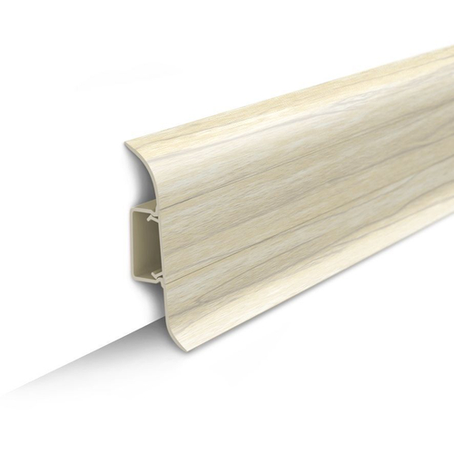 Плинтус пластиковый с кабель-каналом 55 Клен Вермонт