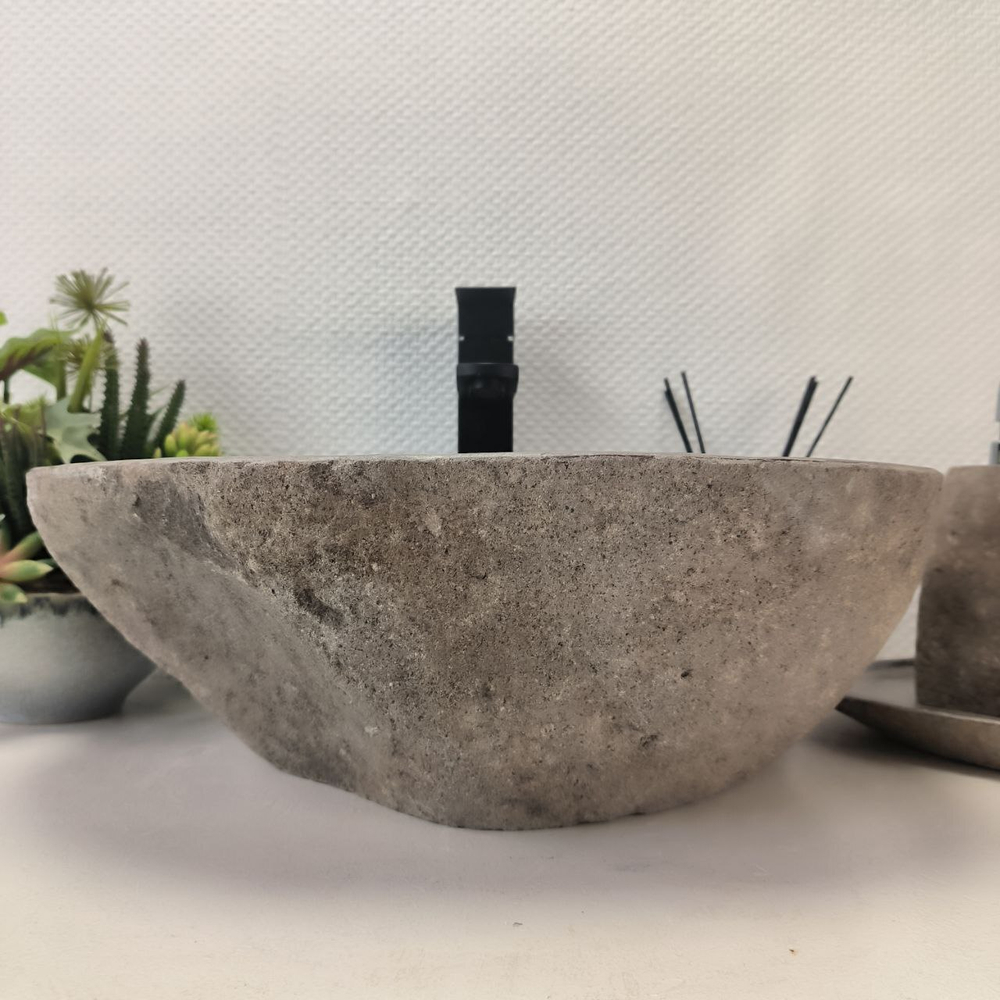 Раковина из речного камня RS-63649 (45*36*16) 0122