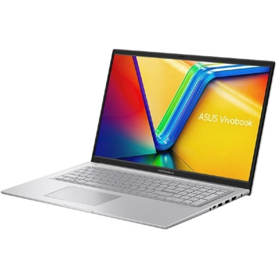 Ноутбук ASUS VivoBook 17 X1704V-AU482 [90NB10V1-M00H60] Silver 17.3" (FHD i5-1335U/16GB/SSD512GB/Intel Iris Xe/FingerPrint/Backlit/DOS)