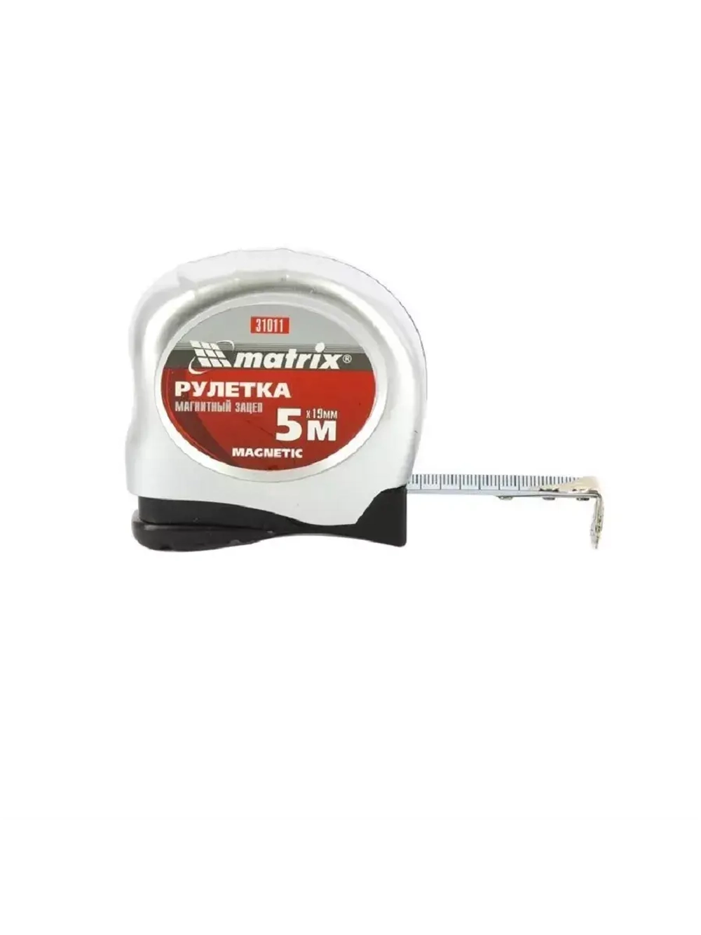 Рулетка Magnetic,5 м х 19 мм,магнитный зацеп Matrix