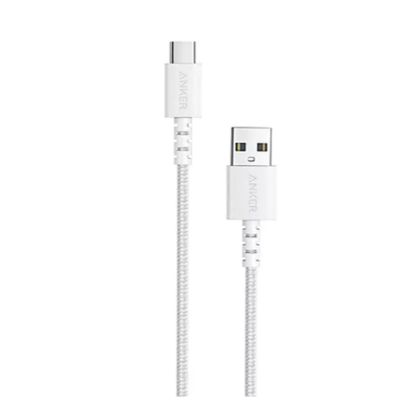 Кабель Anker 322 USB-A to USB-C 0.9 м (A81H5H21) White/Белый