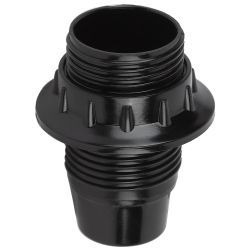 Патрон ЭРА Е14 с кольцом бакелит, черный | Патроны, переходники, ПРА