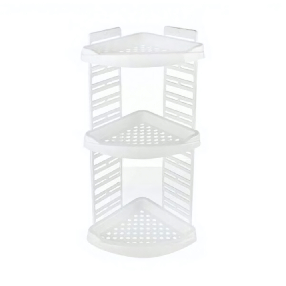 Полка угловая для ванной комнаты "Элегант", белая РП-821бел