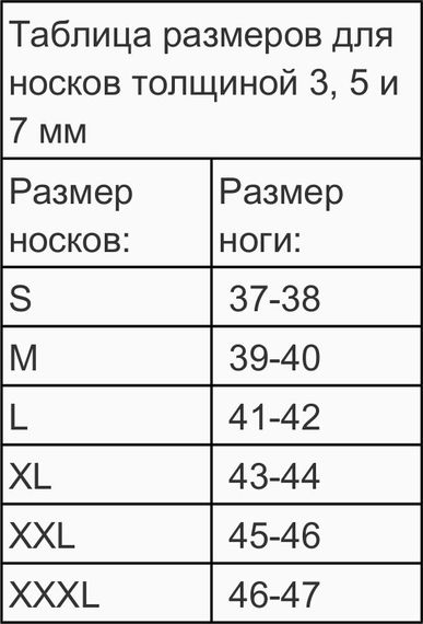 Носки неопреновые Free-Sub 5 мм лайкра/открытая пора