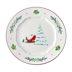 Набор из четырех тарелок Nordic winter из коллекции New Year Essential, Ø23 см