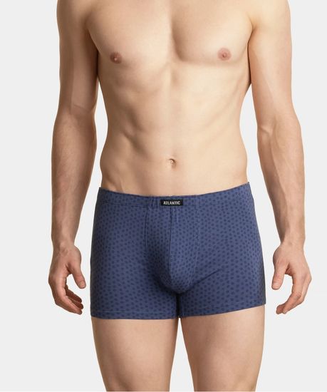 Трусы мужские боксеры (3шт), Atlantic 3MH-025/08,голубой + голубой + темно-синий