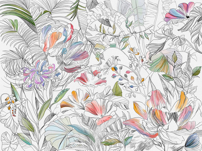 Дизайнерские обои Wall Street Blossom