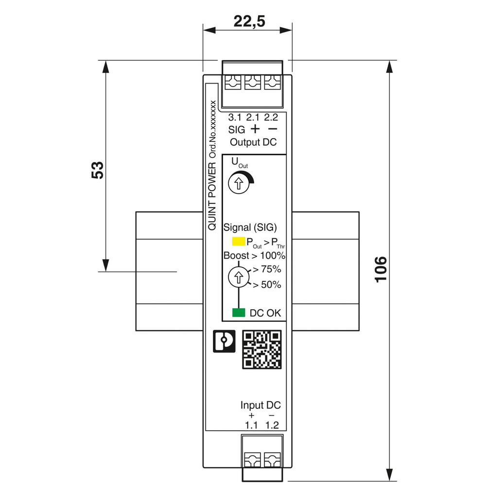 1066716 - QUINT4-PS/12-24DC/24DC/1.3/PT - Преобразователь DC/DC