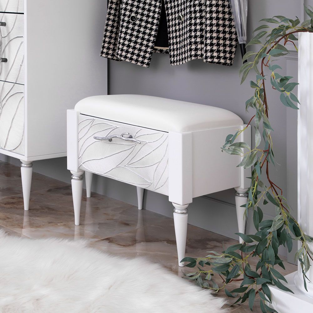 Банкетка Арт mini Айс Сильвер