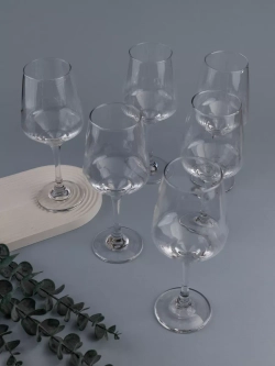 Набор бокалов для вина, 450 мл, 6 шт. прозрачные