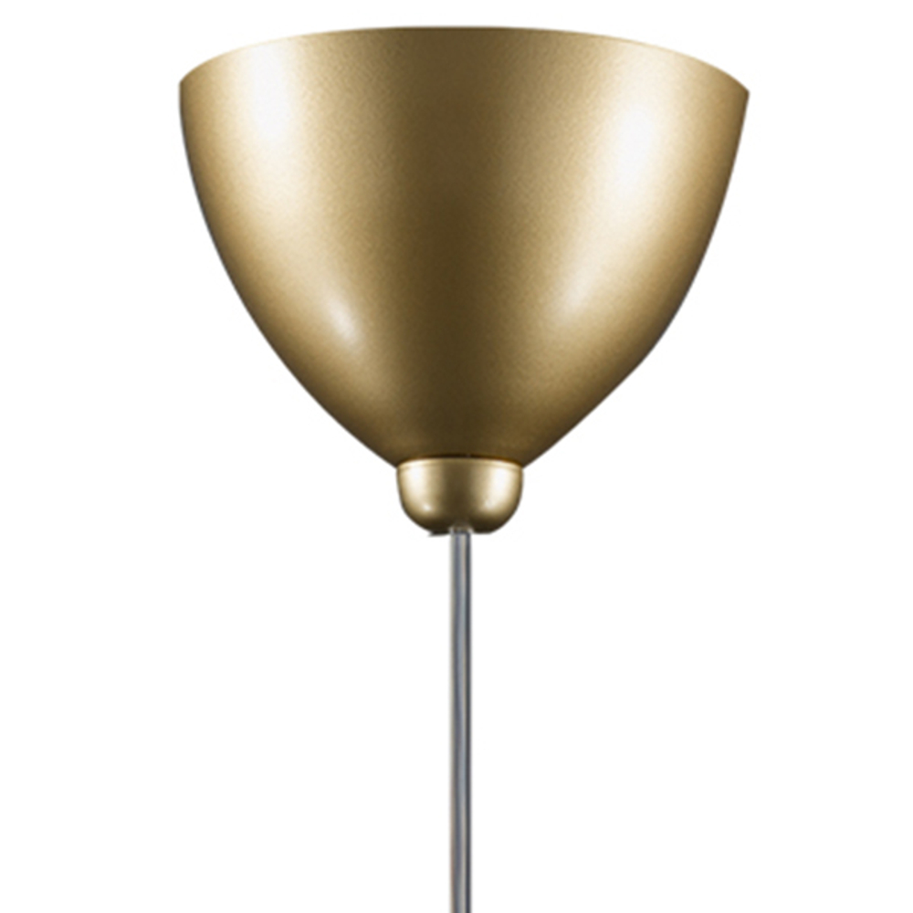 813022 Подвес GLOBO 1х40W E14 золото/белый