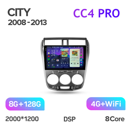 Teyes CC4 Pro 10,2" для Honda City 2008-2013