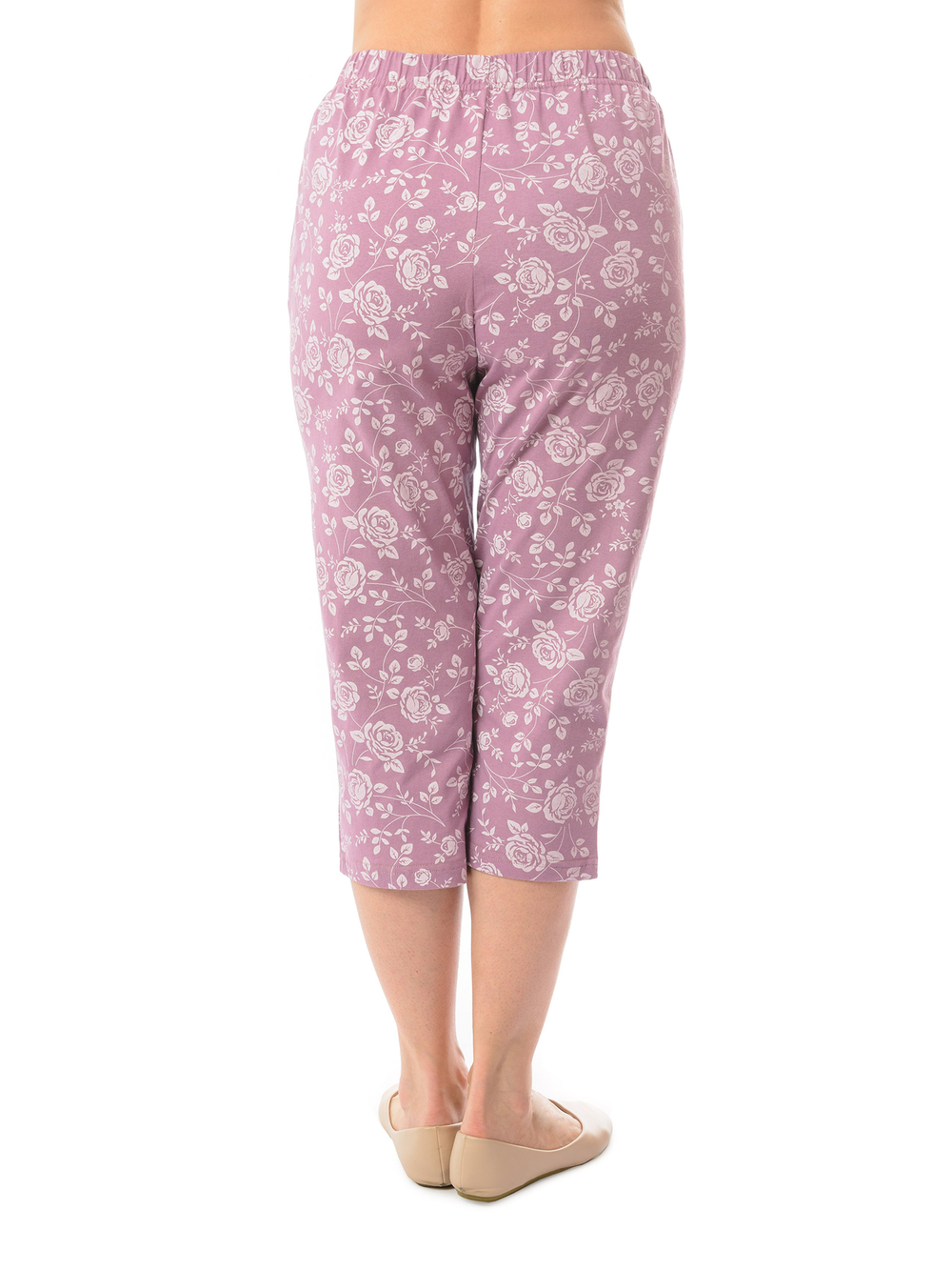 Пижама с бриджами КД-020/розоваяветочка