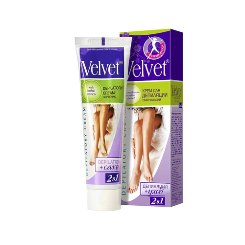 ВЕЛЬВЕТ Депил Крем 100мл 2в1 Смягч экстр полев цв (51875) !!!!!