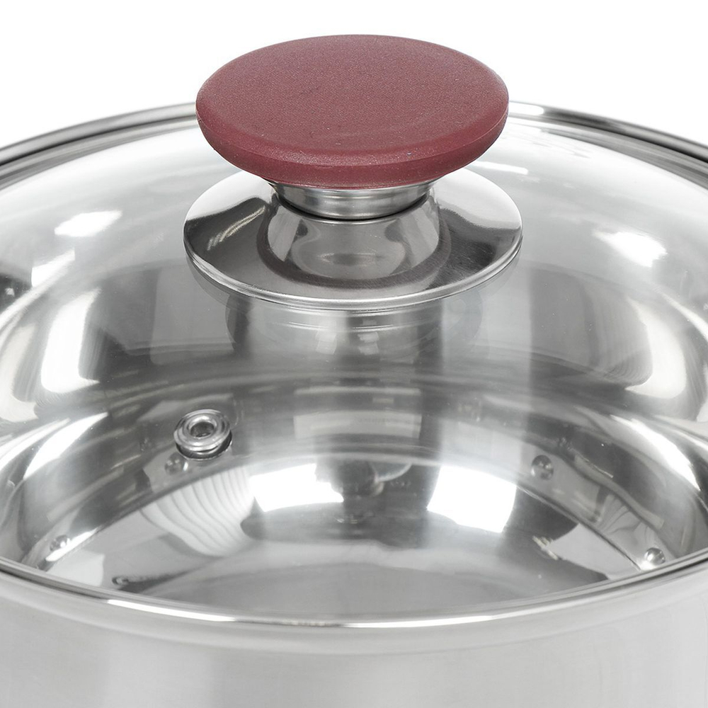 Кастрюля нерж, 2 л, с крыш, Катунь, Берта, КТ15-D-18, индукц