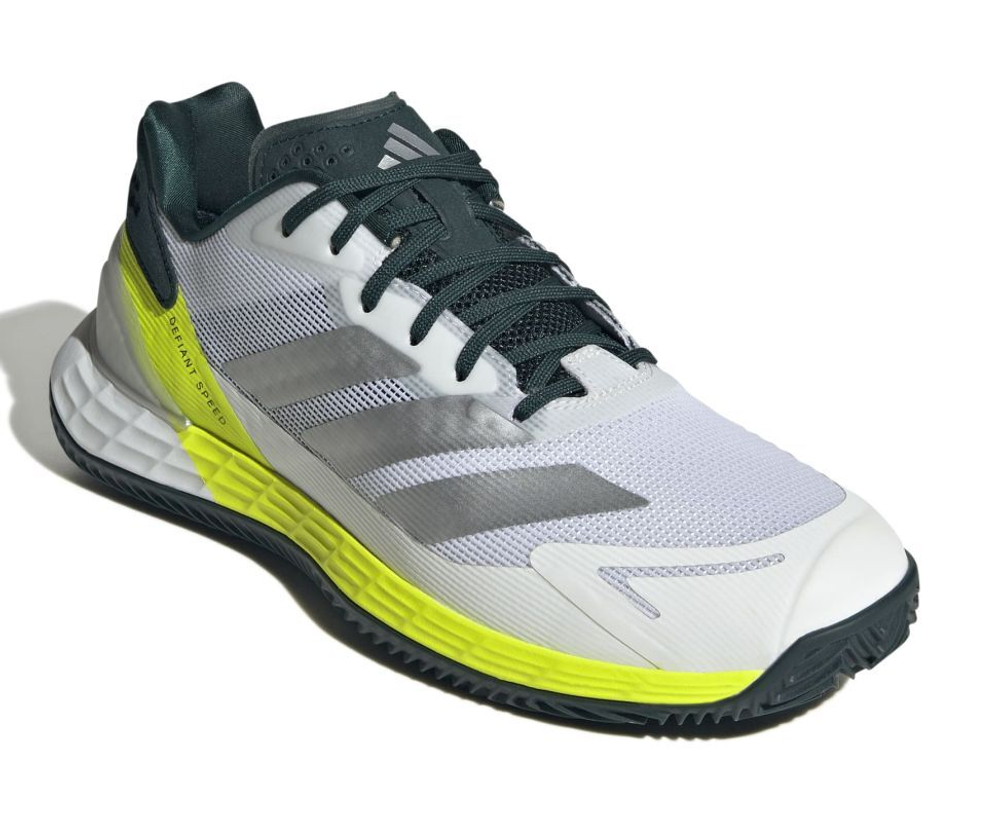 Теннисные кроссовки Adidas Defiant Speed 2 M Clay - white/grey/lime