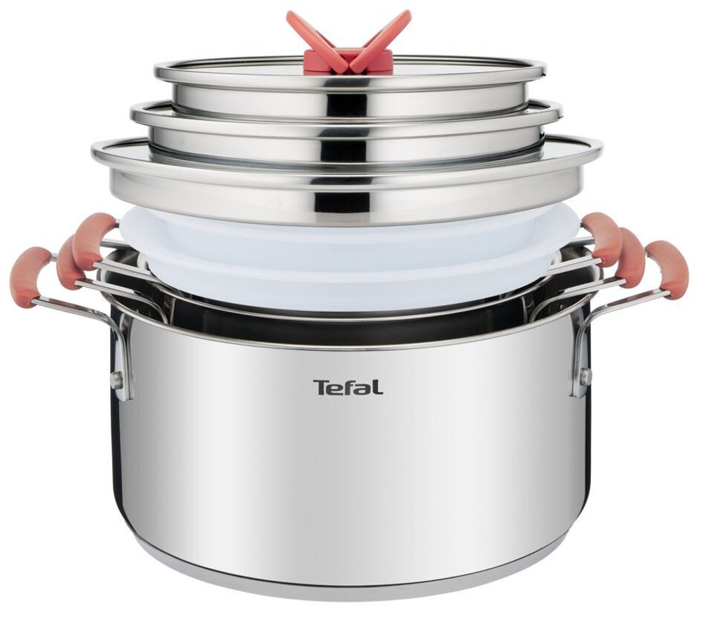 Набор посуды Tefal Opti'Space 13 предметов 2,1/3/5,2л 18/20/24см G720SD74