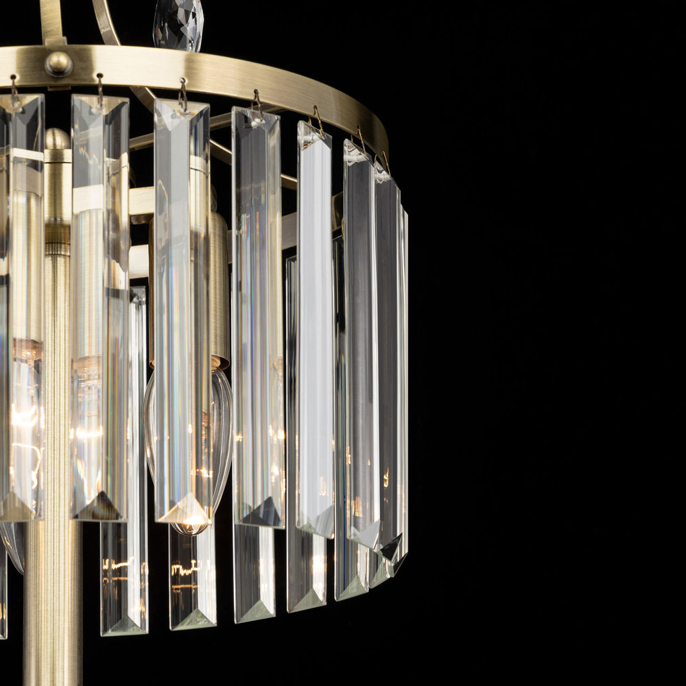 Citilux Инга CL335833 Настольная лампа хрустальная Бронза