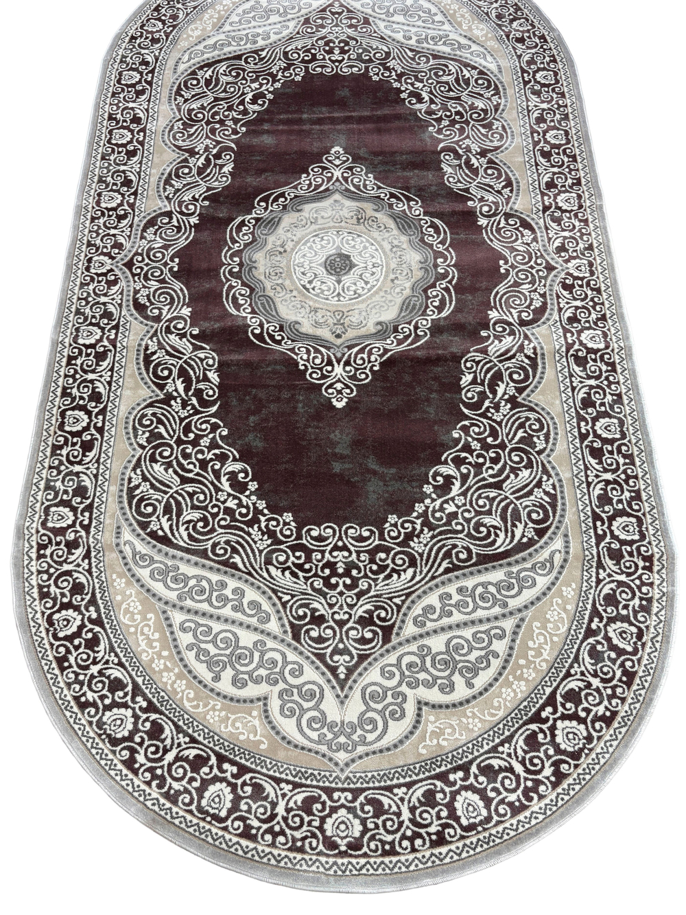 Ковер Rimma Lux 36868J L.Grey/Lila Овал