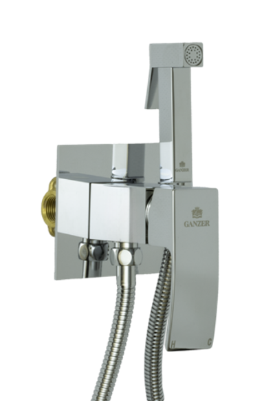 44157 Комплект встраива. для биде (ХРОМ) GANZER (10/1шт)