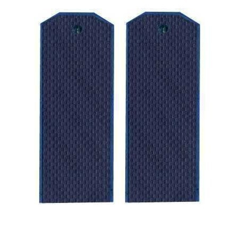 Погоны синие чистые (на пластике)