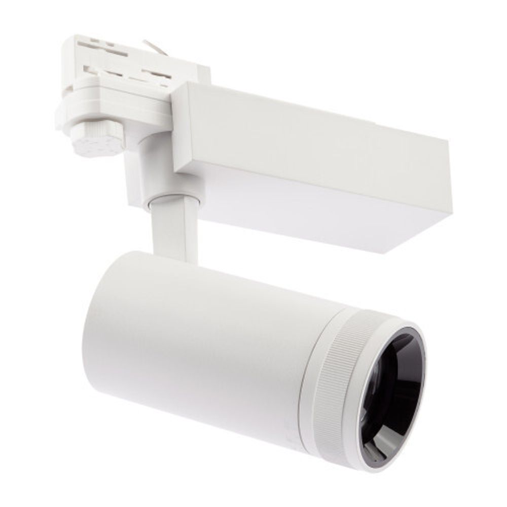 Трековый светильник трехфазный ЭРА STR-30-99-40K-W20 регулируемый луч 4000K белый