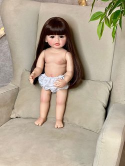 Кукла Реборн виниловая 55см без одежды (FA-539W)