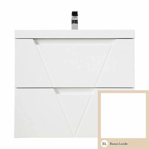 Тумба с раковиной BelBagno VITTORIA 2C SO 70 Bianco Lucido