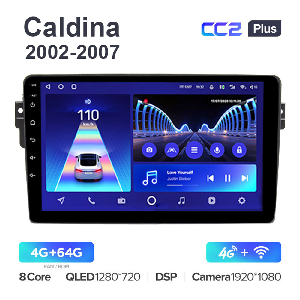 Teyes CC2 Plus 9"для Toyota Caldina 2002-2007