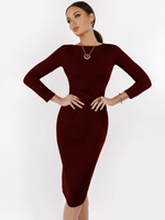 Платье облегающее миди