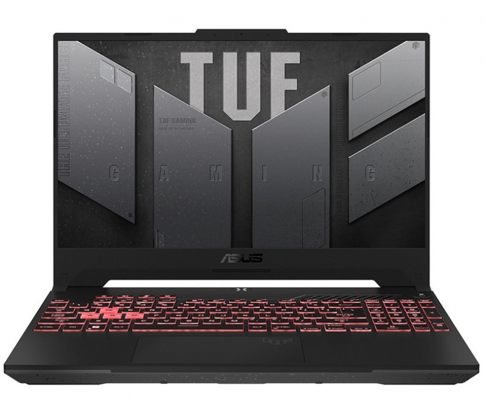Ноутбук ASUS TUF Gaming A15 FA507RE-HN054 (90NR08Y2-M003B0) Core AMD R7-6800HS/8Gb/512GB SSD/15.6 FHD IPS 144Hz / GeForce RTX3050Ti 4Gb/WiFi/BT/Cam/Illum RGB KB/no OS/2.0Kg/Jaeger Gray