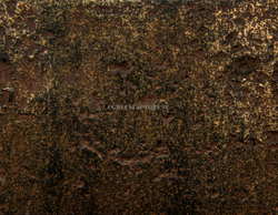 Кашпо TREEZ Effectory - Metal - Конус-чаша - Rough с золотой патиной