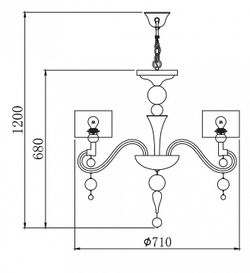 Подвесная люстра Maytoni Bubble Dreams MOD603-06-N