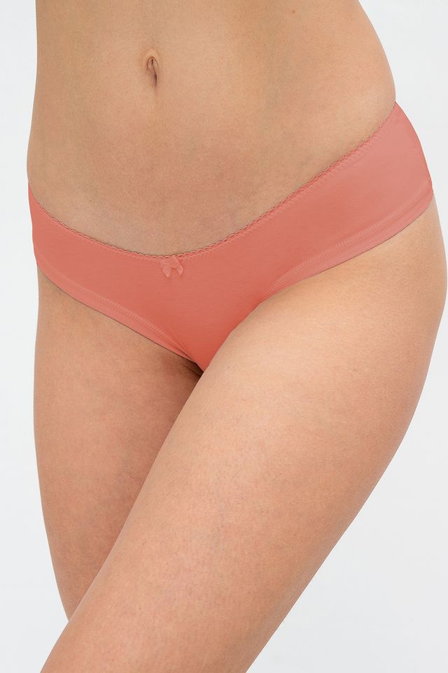 Персиковый набор женских трусов