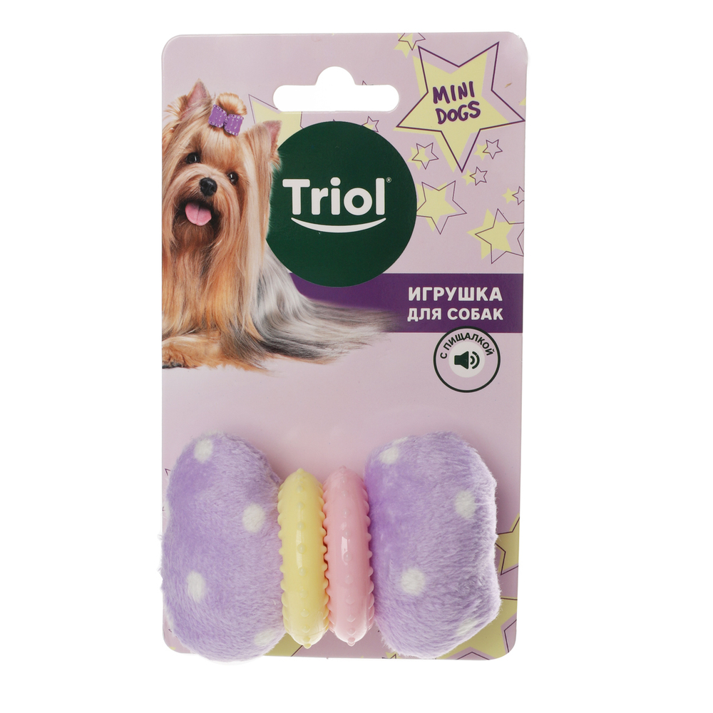 Игрушка для собак мелких пород мягкая "Бантик", 80мм, серия MINI DOGS, Triol