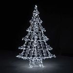 светодиодная елка с ажурным металлическим каркасом (для помещения и для улицы)