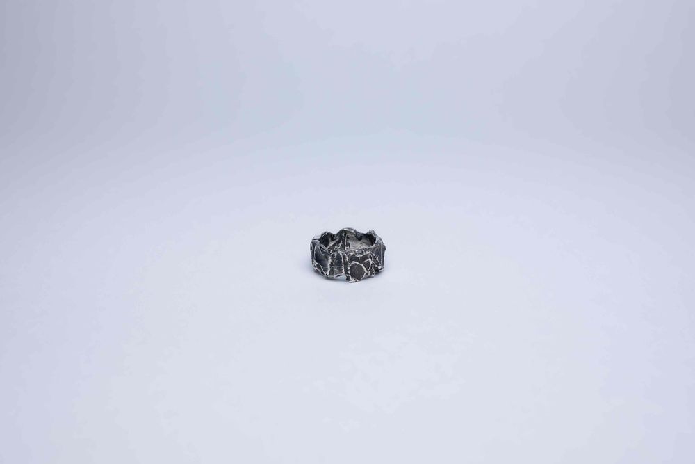 Кольцо Rough Jwlry Rock Oxyd темное