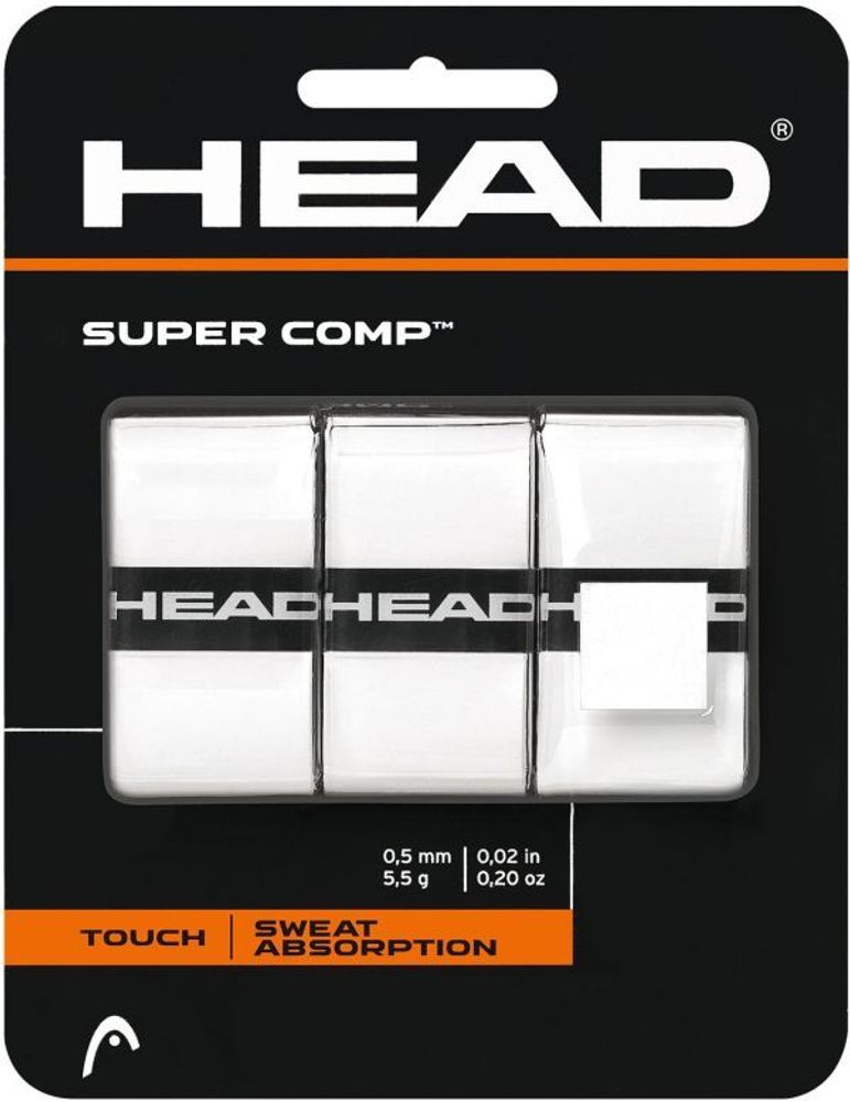 Теннисные намотки Head Super Comp white 3P