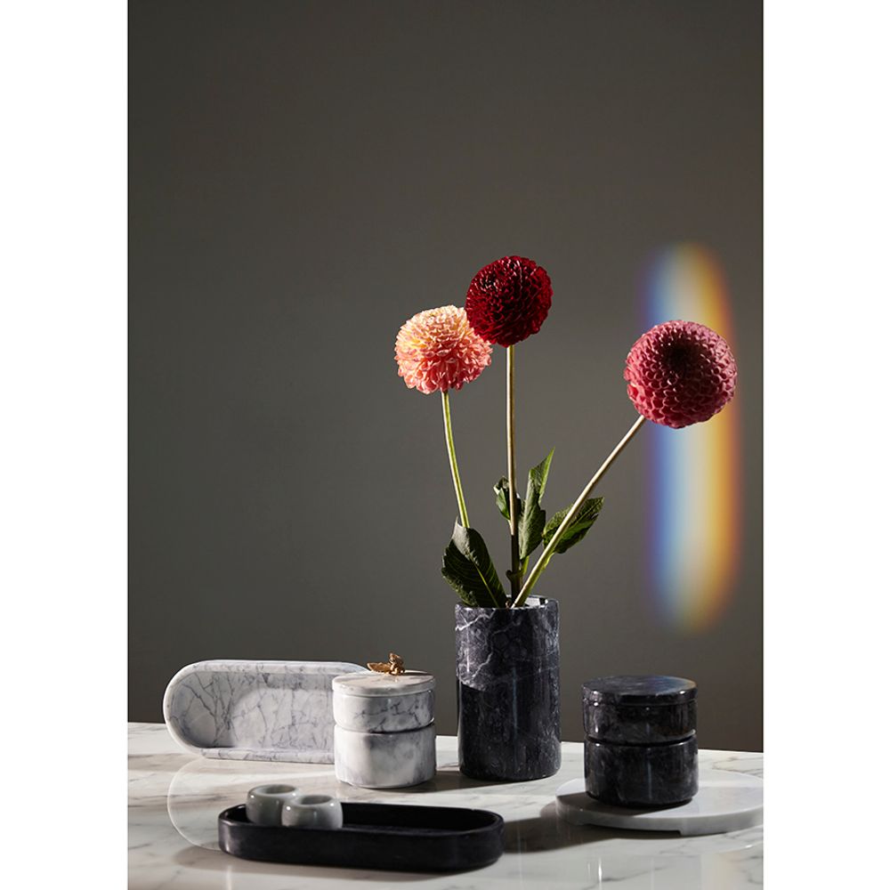 Блюдо сервировочное Marm, Ø20 см, белый мрамор