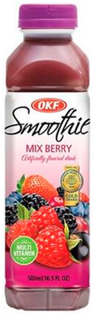 Мультивитаминный напиток OKF Smoothie Mix Berry &quot;Смесь Ягод&quot; 0.5 - пэт