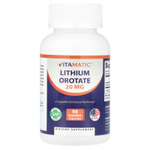 Vitamatic, Оротат лития, 20 мг, 90 растительных капсул