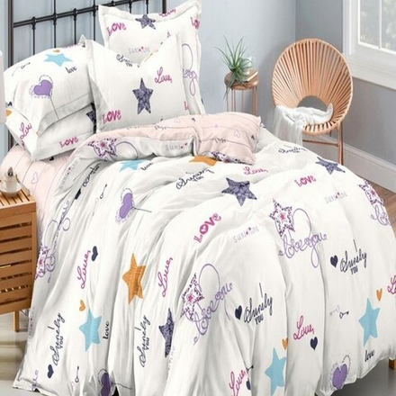 Комплект постельного белья "IS. SA-1056", поплин, 100% хлопок, Россия.