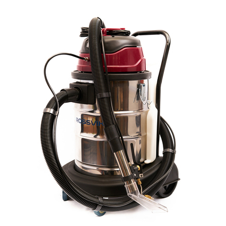 Пылеводосос ROSSVIK RWD-1, 30 л, 1*1500 Вт, сухая уборка + влажная уборка, 220 В, красный