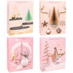 Пакет подарочный «Стильная зима» 26*32*10 см