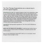 Tea Tree Therapy, cвечи с маслом чайного дерева для гигиены влагалища, 6 свечей