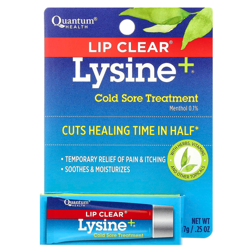 Quantum Health, Lip Clear® Lysine + ®, средство от герпеса, 7 г (0,25 унции)